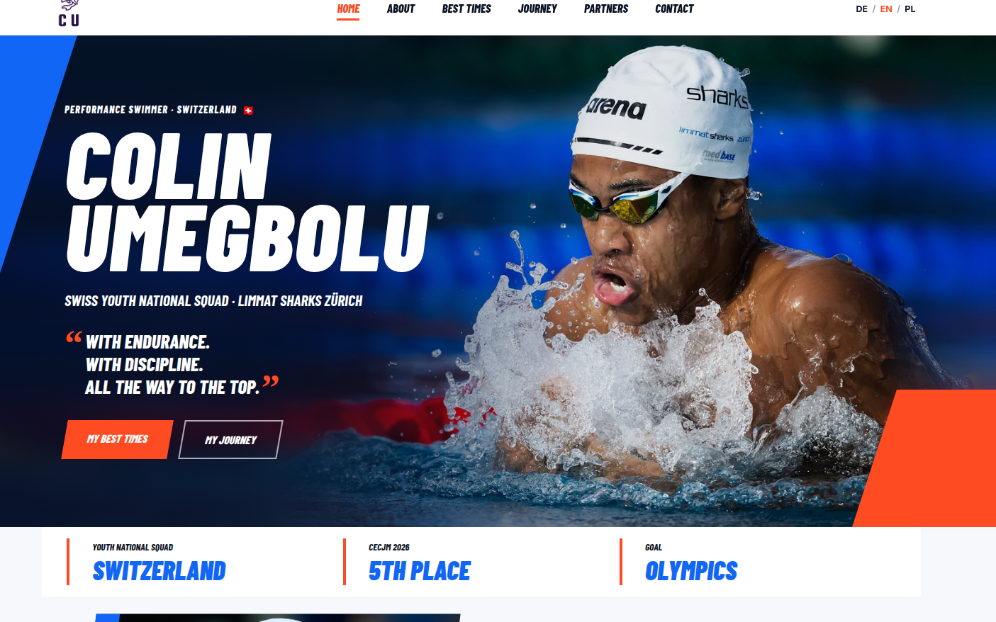 Colin — athlete presence